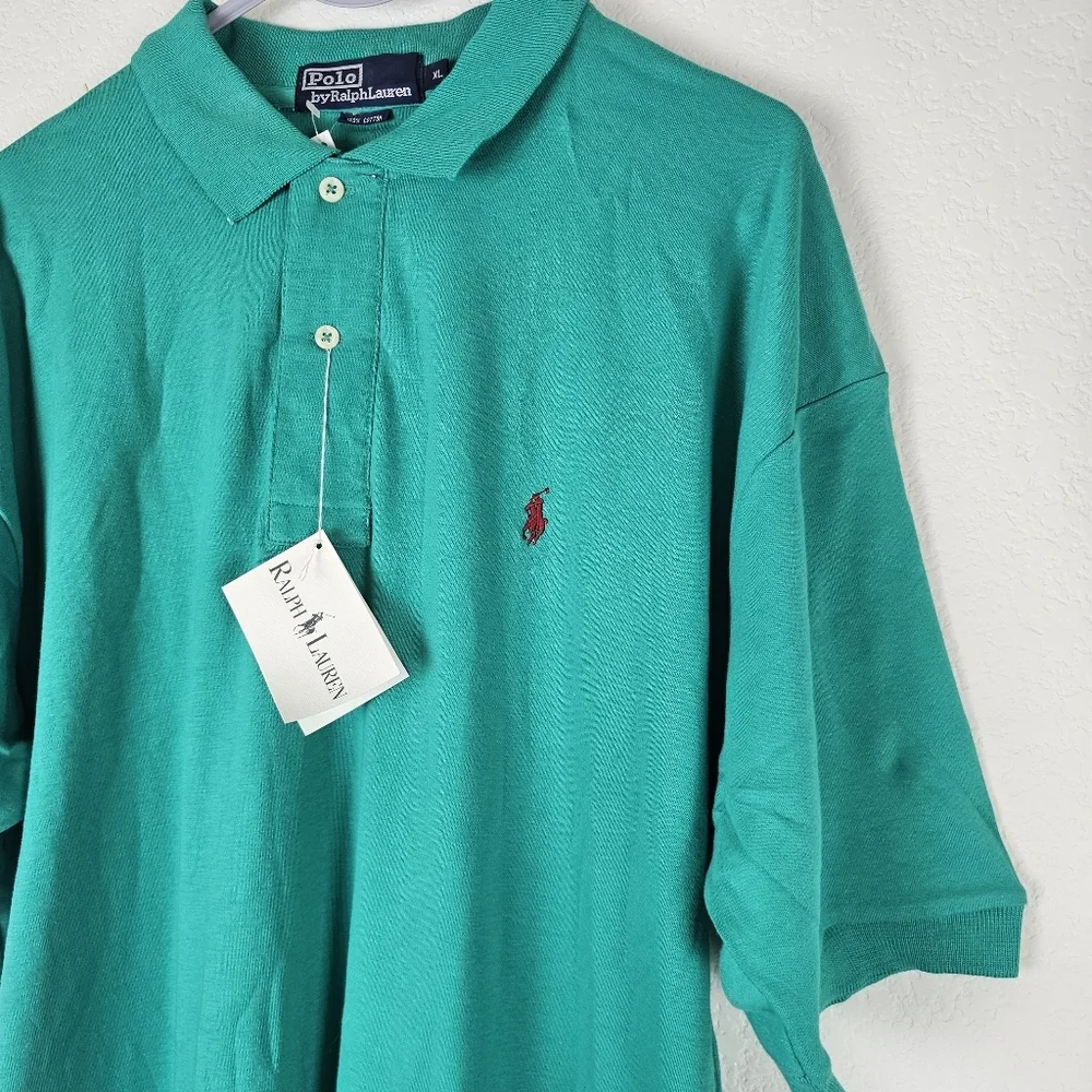 NWT Polo Ralph Lauren Men’s Classic Fit Polo Shirt Green Size XL Preppy
